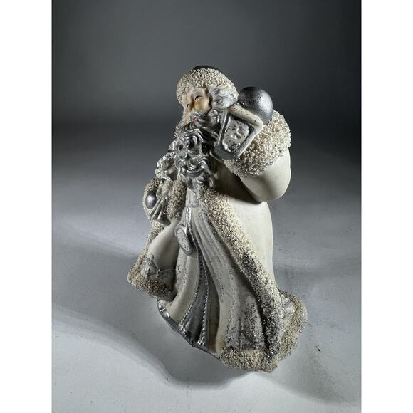 Vintage Christmas Santa Claus Victorian K’s Collection White Silver Figurine - Picture 3 of 16
